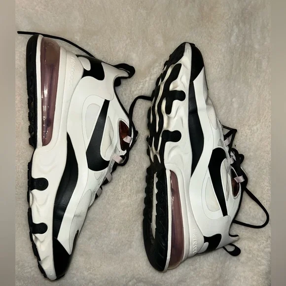 Nike Air Max 270 React Womens Shoes Sail/Multi-Color/Barely Rose - Picture 3 of 6